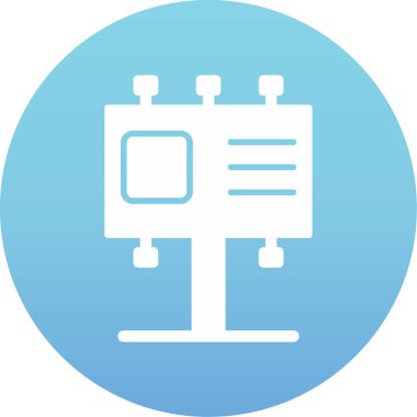 Billboard web simgesi, vektör çizim 