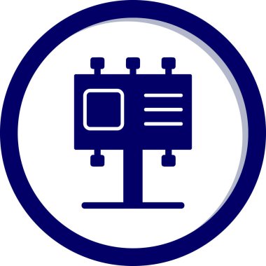Billboard web simgesi, vektör çizim 