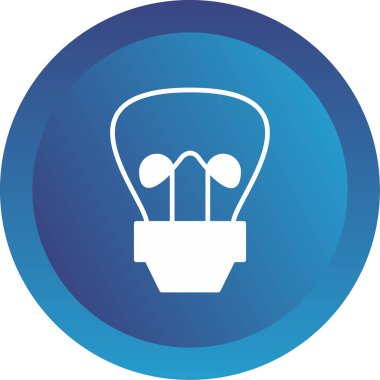 Ampul simgesi. vektör illüstrasyonu 