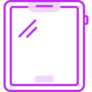 tablet. Web simgesi basit illüstrasyon 