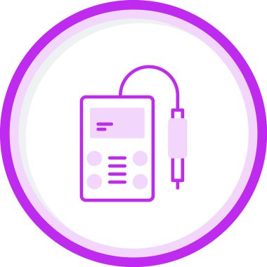 Biyoloji ph metre simgesi, vektör illüstrasyonu 