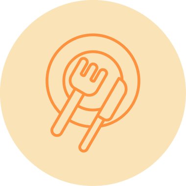 Diyet simgesi, satır biçimi 