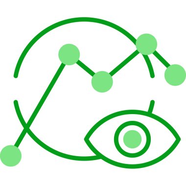 Veri Görselleştirme Web simgesi vektör çizimi       