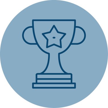 Kupa. Web simgesi basit illüstrasyon 