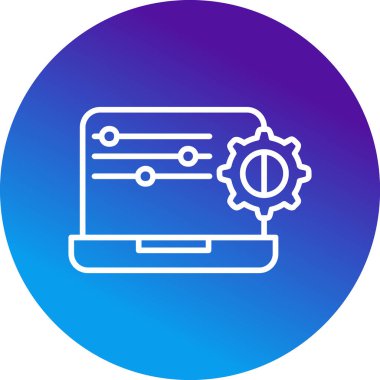 Web simgesi basit illüstrasyon ayarlanıyor