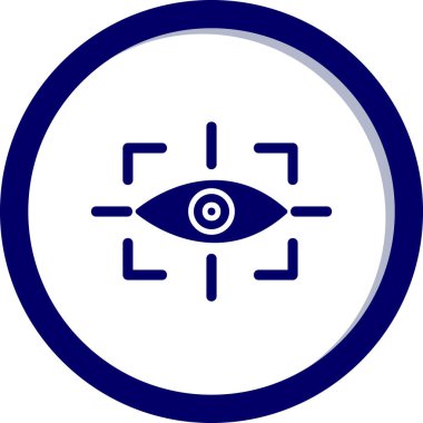 vizyon web simgesi, vektör illüstrasyonu 