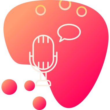 vector illustration of Voice message icon                        