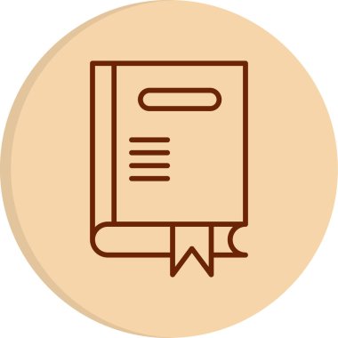 kitap web simgesi, vektör illüstrasyonu 