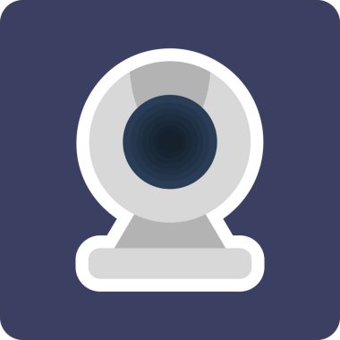 Web kamera simge vektör çizim