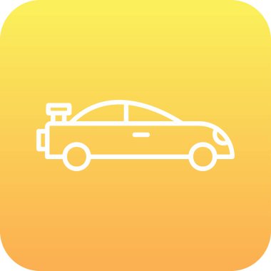 araba simgesi vektör illüstrasyonu 