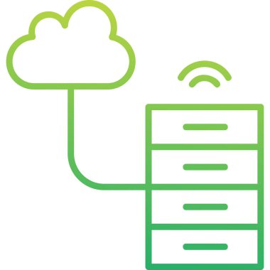 Büyük Veri vektör simgesi, basit illüstrasyon                  