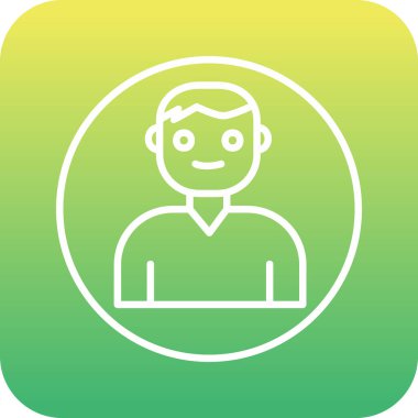 Kullanıcı Hesabı web simgesi basit illüstrasyon