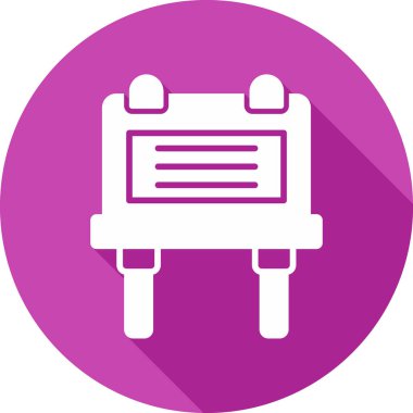 Poster ağ simgesi, vektör illüstrasyonu