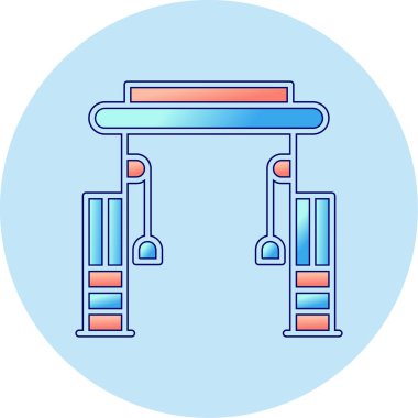 Cable Crossover Web simgesi basit illüstrasyonuName