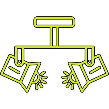 Spotlight simgesi, web basit illüstrasyon