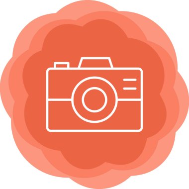 kamera simgesi vektör illüstrasyonu 