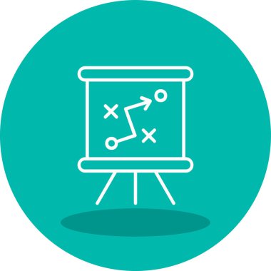 Strateji Simgesi Vektör illüstrasyonu 