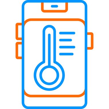 Sıcaklık web simgesi resimleme tasarımı