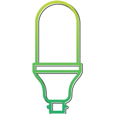 Ampul. Web simgesi vektör illüstrasyonu