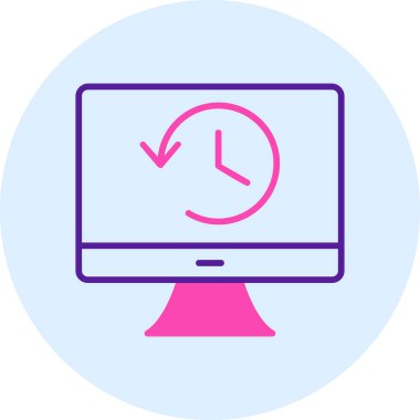 Tarih web simgesi. Basit resimleme