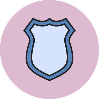 kalkan simgesi web basit illüstrasyon