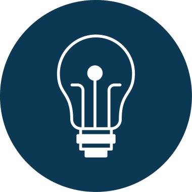 ampul simgesi, vektör illüstrasyonu