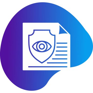 Lisans sertifikası simgesi, vektör illüstrasyonu basit tasarım