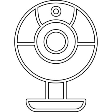 Web kamera simge vektör çizim