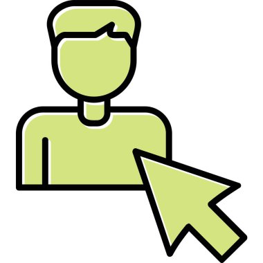 Seçili web simgesi vektör illüstrasyonu