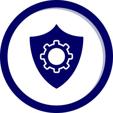 Veri koruma simgesi, vektör çizim                  