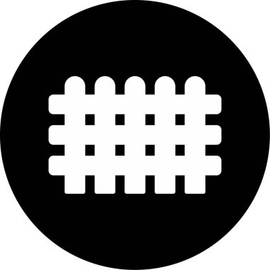 çit web simgesi, vektör çizim