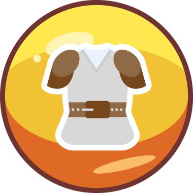 Gömlek simgesi, vektör illüstrasyonu basit tasarım