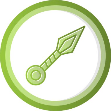 Bir Kunai simgesinin vektör çizimi