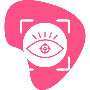 vizyon web simgesi, vektör illüstrasyonu 