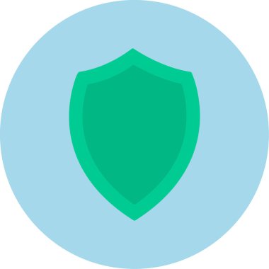 kalkan simgesi web basit illüstrasyon