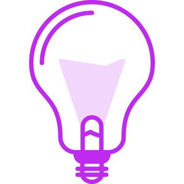 Ampul. Web simgesi basit illüstrasyon