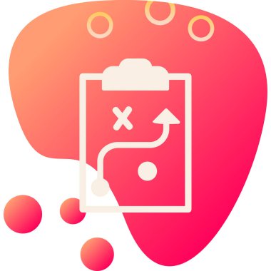 Strateji Simgesi Vektör illüstrasyonu 