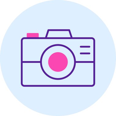 kamera simgesi vektör illüstrasyonu 
