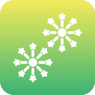 Havai fişek web simgesi, vektör illüstrasyonu 