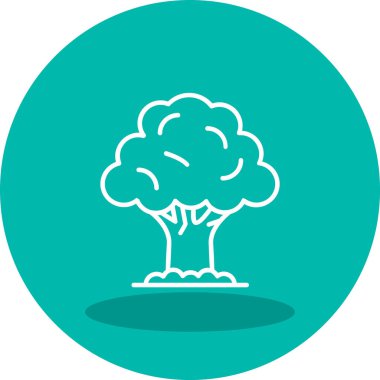 Ağaç. Web simgesi basit illüstrasyon 