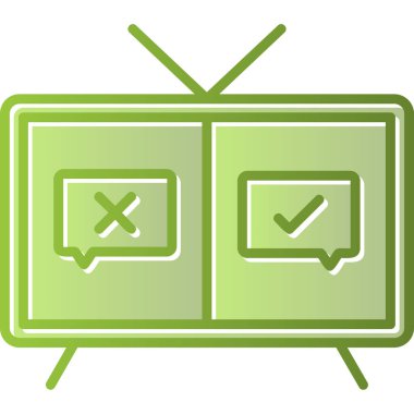 Quiz web simgesi vektör illüstrasyonu