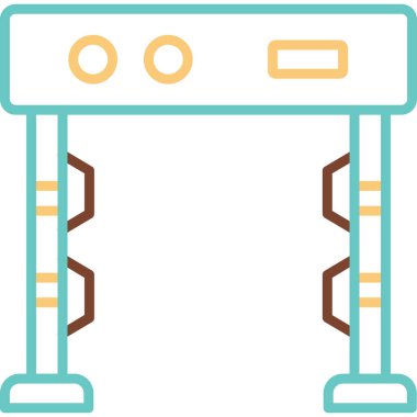 Metal Detector. web icon simple illustration             