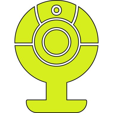 Web kamera simge vektör çizim