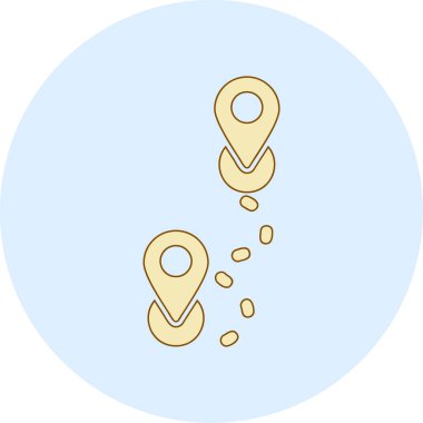 Rotadan. Web simgesi basit illüstrasyon