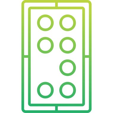 Düğme simgesi ögesinin vektör illüstrasyonu 