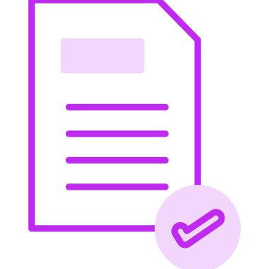 Belge. Web simgesi basit illüstrasyon 