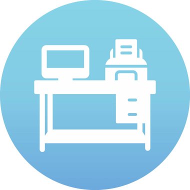 işyeri web simgesi vektör illüstrasyonu