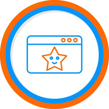 Web tasarım simgesi, vektör illüstrasyonu basit tasarım