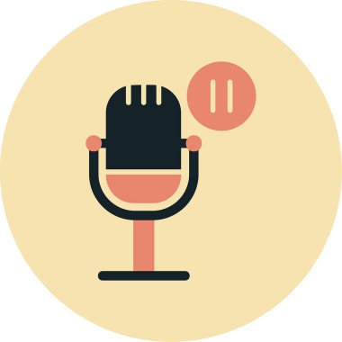 Web simgesi, vektör çizim duraklatma  