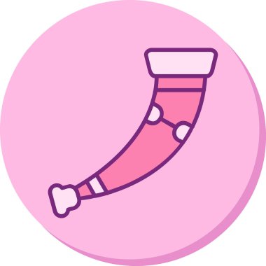 Boynuz. Web simgesi basit illüstrasyon